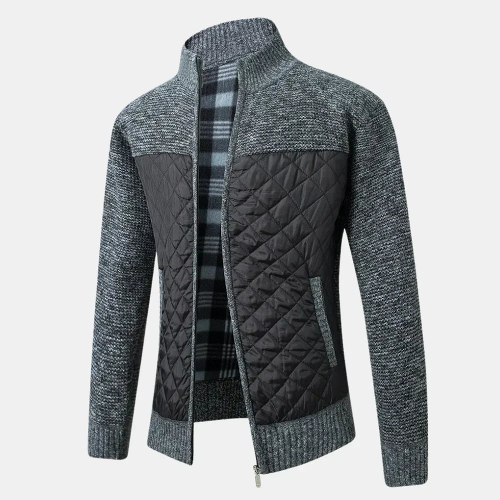 SPECIFIC™ | Strickjacke mit Stehkragen